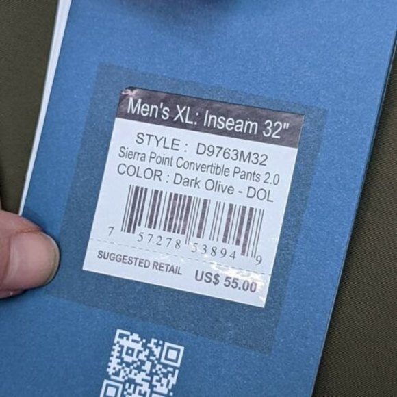White Sierra, Sierra Point Convertible Pants 2.0, Olive, XL - Picture 6 of 9
